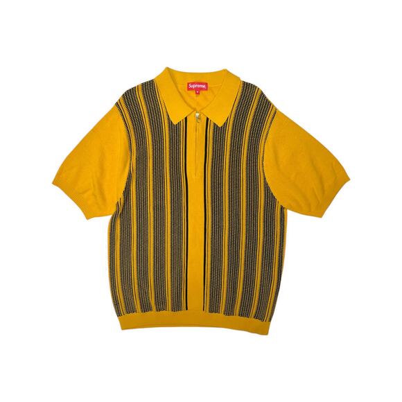 Supreme SS16 Half Zip Knit Polo Shirt - Picture 1 of 6